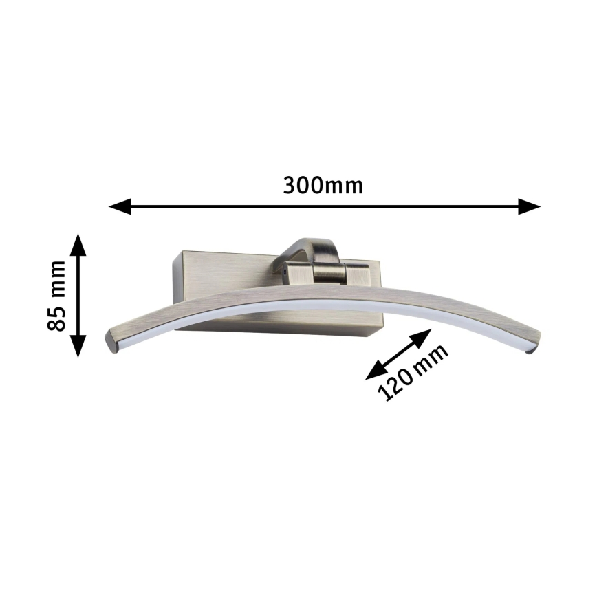 Paulmann 95559 - LED/6W Tavelbelysning BENTO 230V 30 cm mässing