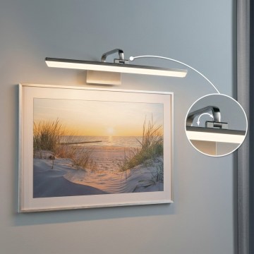 Paulmann 95573 - LED/11W Tavelampa RENAN 230V 60 cm matt krom