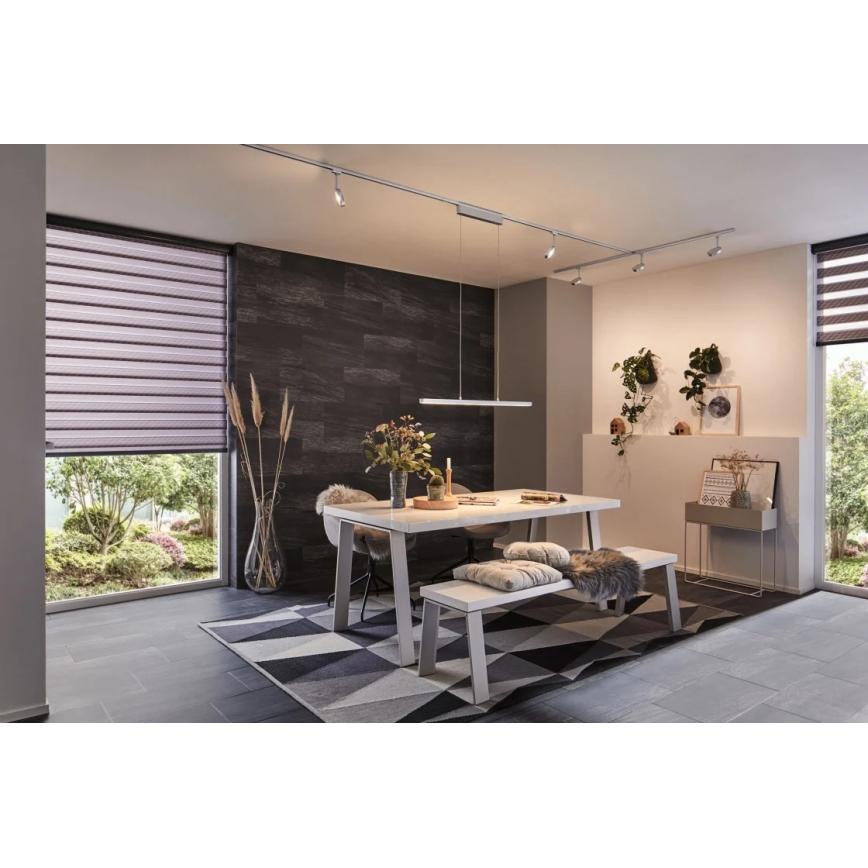 Paulmann 95578 - LED/40W Ljusreglerad ljuskrona på textilsladd URAIL LENTO 230V 2700-6500K