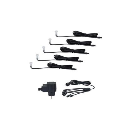 Paulmann 98891 - SET 5X LED/0,16W IP67 Infälld utomhusbelysning MICRO 230V