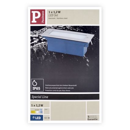 Paulmann 99816 - LED/1,2W Utomhus Trappljus SPECIAL LINE 230V IP65