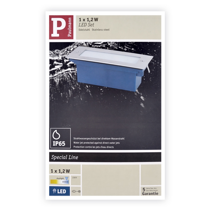 Paulmann 99816 - LED/1,2W Utomhus Trappljus SPECIAL LINE 230V IP65