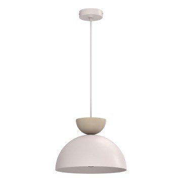 Pendel med kabel NEVIS 1xE27/15W/230V Ø 29 cm, krämfärgad
