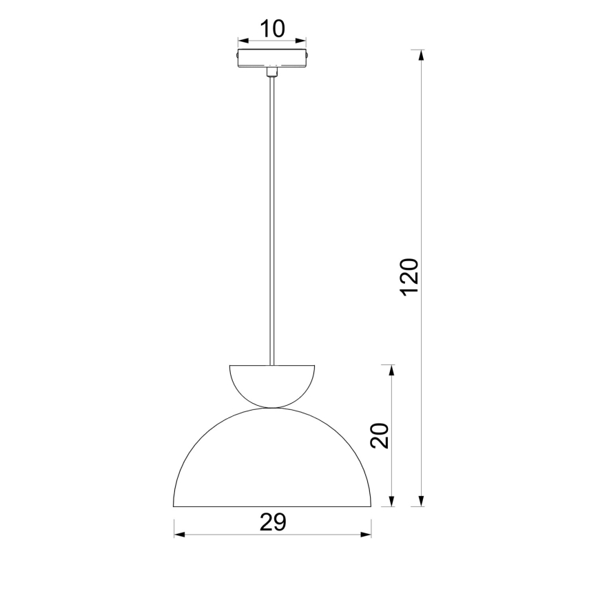 Pendel med kabel NEVIS 1xE27/15W/230V Ø 29 cm, krämfärgad