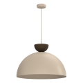 Pendel med kabel NEVIS 1xE27/15W/230V Ø 50 cm beige