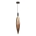 Pendel med kabel NORDIC 1xG9/5W/230V svart/koppar