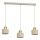 Pendel med kabel PARKLA 3xE27/15W/230V beige/guld