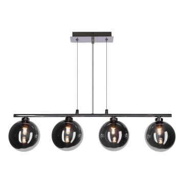 Pendel med kabel SOMUL 4xG9/20W/230V rökig svart