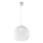 Pendel med sladd BALL 1xE27/15W/230V Ø 30 cm klarglas/polerad krom