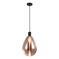 Pendel med vajer DENSO 1xG9/5W/230V Ø 20 cm koppar/svart