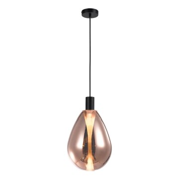 Pendel med vajer DENSO 1xG9/5W/230V Ø 20 cm koppar/svart