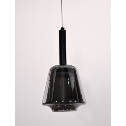 Pendel på kabel BUENO 1xGX53/9W/230V Ø 18 cm rökfärgad svart