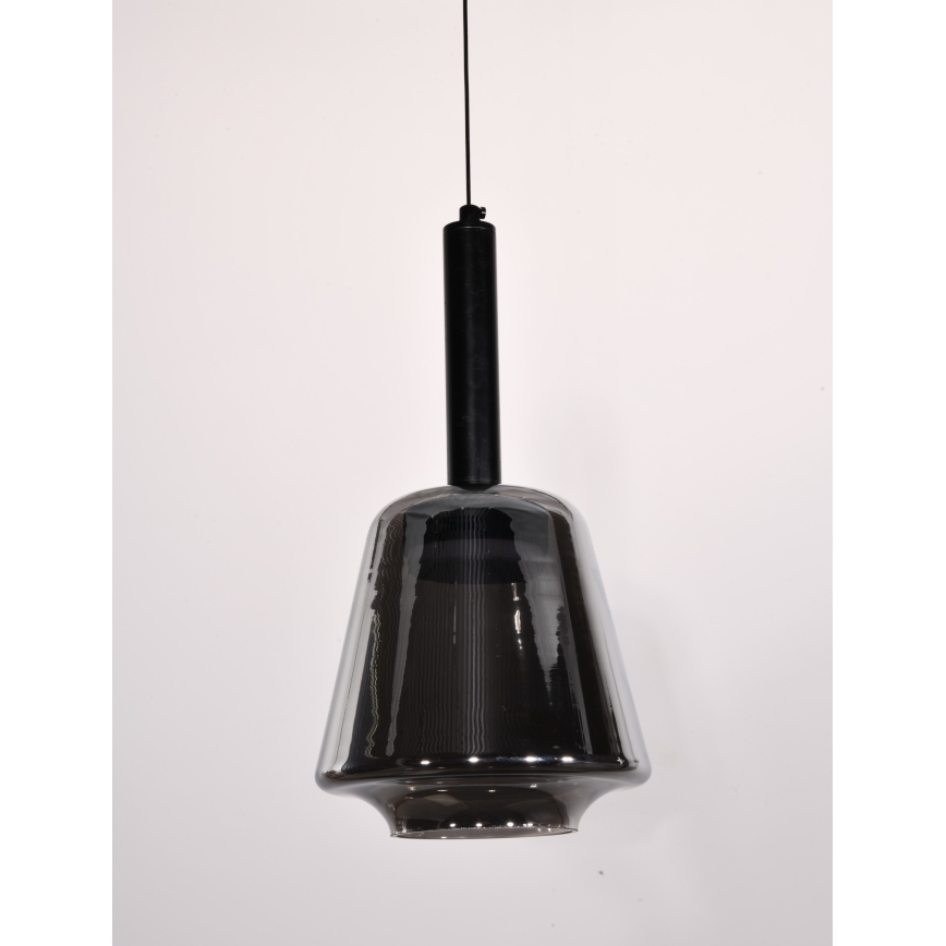 Pendel på kabel BUENO 1xGX53/9W/230V Ø 18 cm rökfärgad svart