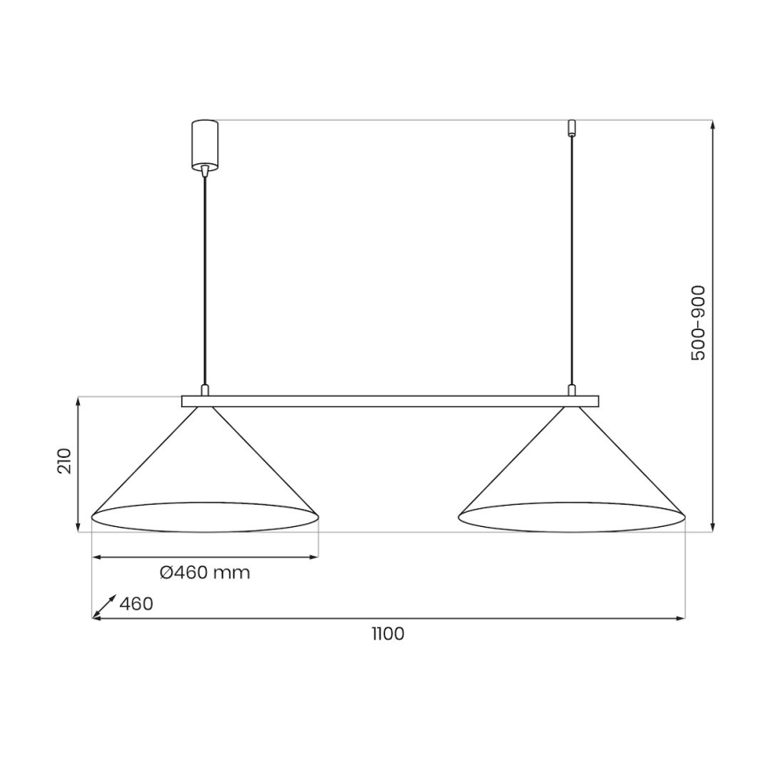 Pendel på kabel CAPITAL 2xGX53/15W/230V beige