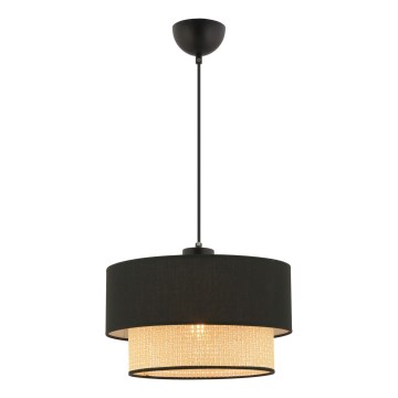 Pendel på kabel ECHO 1xE27/60W/230V svart/beige