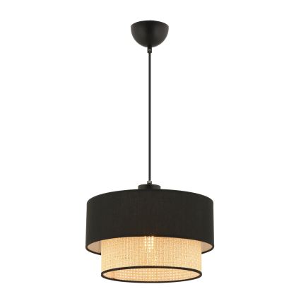 Pendel på kabel ECHO 1xE27/60W/230V svart/beige