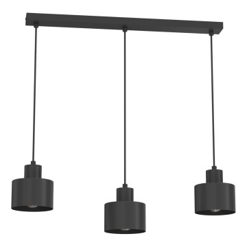 Pendel på kabel PARKLA 3xE27/15W/230V svart