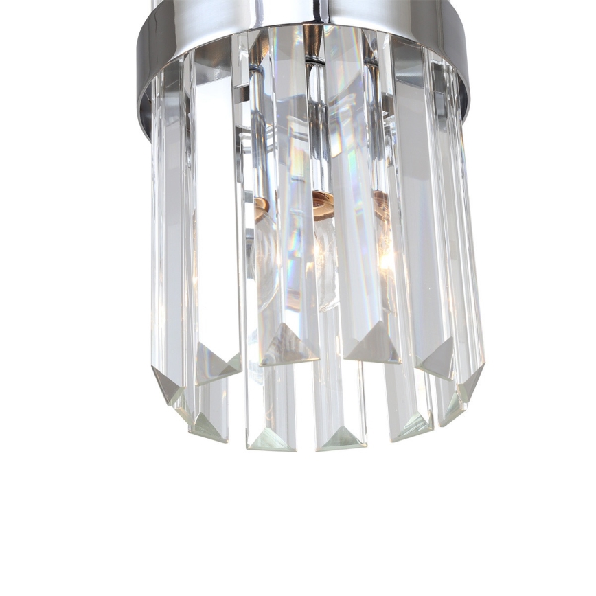 Pendel på kabel VETRO 1xE14/10W/230V, blank krom
