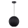 Pendel på sladd DANA 1xE27/15W/230V, Ø 25 cm, svart