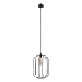 Pendel på sladd DESTELLO 1xE27/15W/230V Ø 21 cm svart
