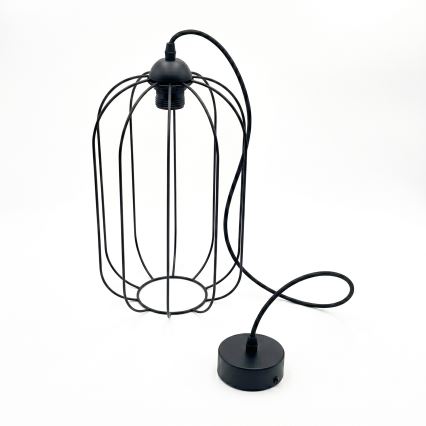 Pendel på sladd DESTELLO 1xE27/15W/230V Ø 21 cm svart