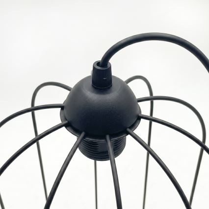 Pendel på sladd DESTELLO 1xE27/15W/230V Ø 21 cm svart