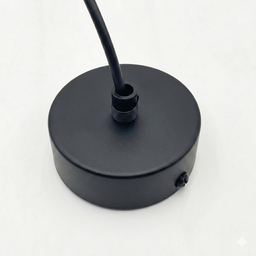 Pendel på sladd DESTELLO 1xE27/15W/230V Ø 21 cm svart