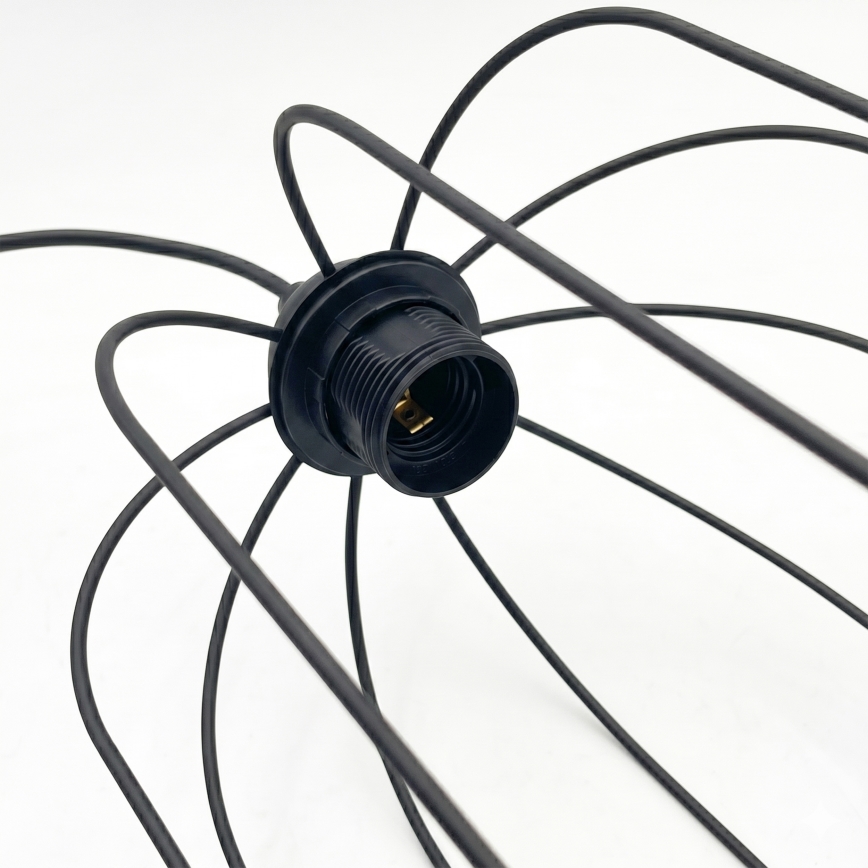 Pendel på sladd DESTELLO 1xE27/15W/230V Ø 21 cm svart