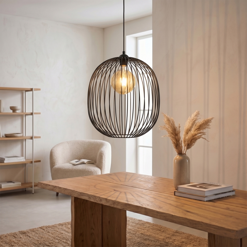 Pendel på sladd DESTELLO 1xE27/15W/230V Ø 32 cm svart