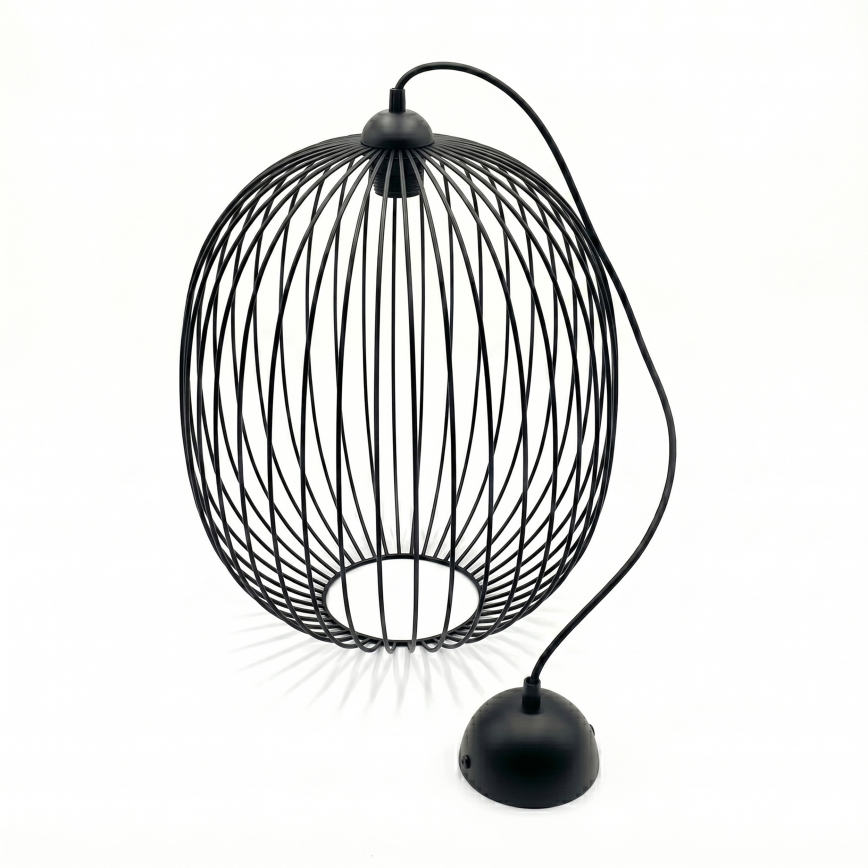 Pendel på sladd DESTELLO 1xE27/15W/230V Ø 32 cm svart
