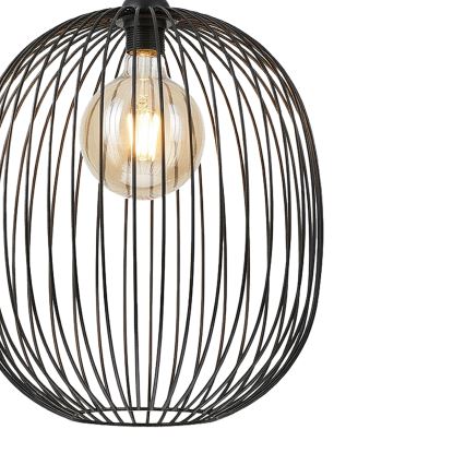 Pendel på sladd DESTELLO 1xE27/15W/230V Ø 32 cm svart