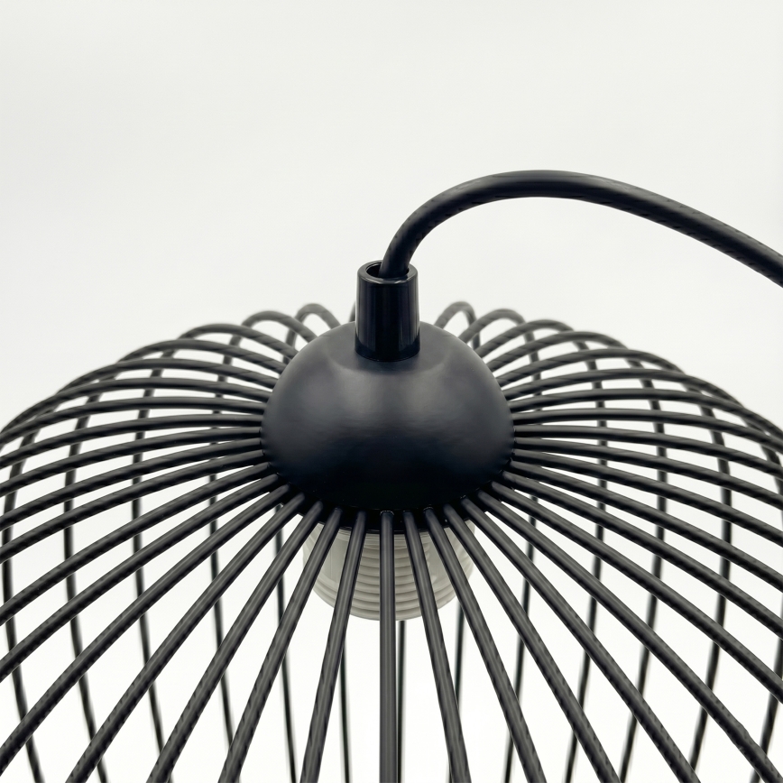 Pendel på sladd DESTELLO 1xE27/15W/230V Ø 32 cm svart