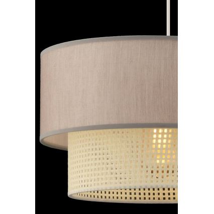 Pendel på sladd ECHO 1xE27/60W/230V beige/krämvit