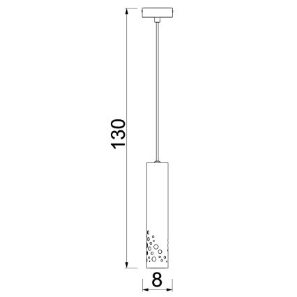 Pendel på vajer ALTRO 1xGU10/8W/230V beige