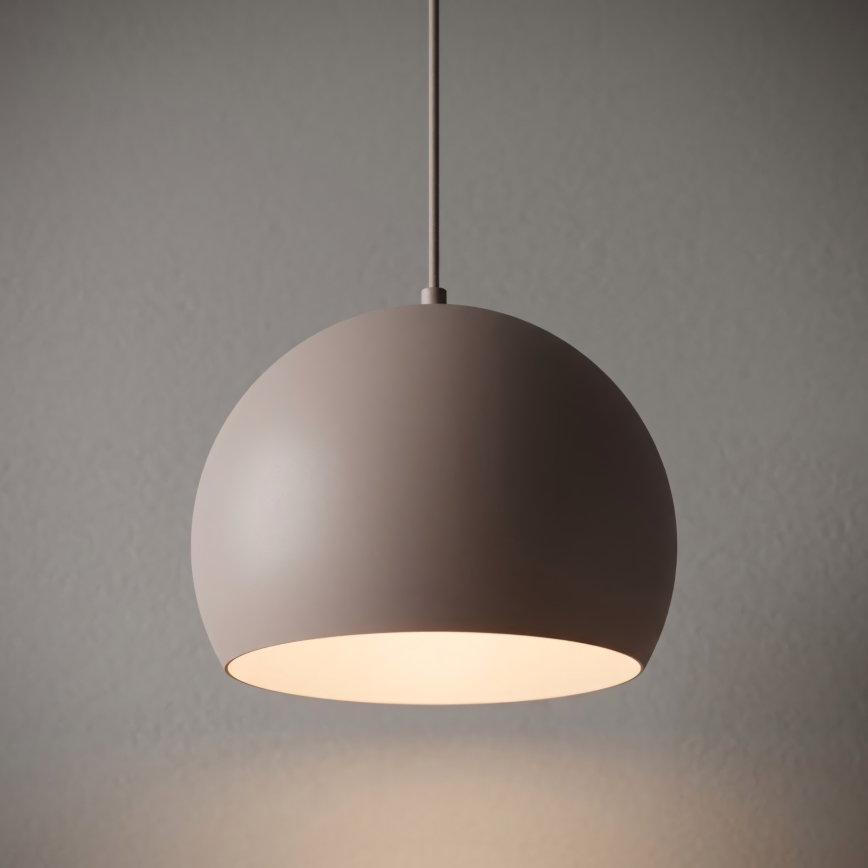 Pendel på vajer SOOL 1xE27/15W/230V Ø 27 cm krämfärgad