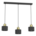 Pendel PARKLA 3xE27/15W/230V, svart