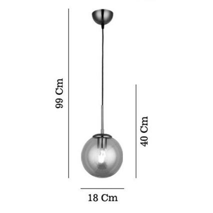 Pendel POLINO 1xE27/40W/230V, brons