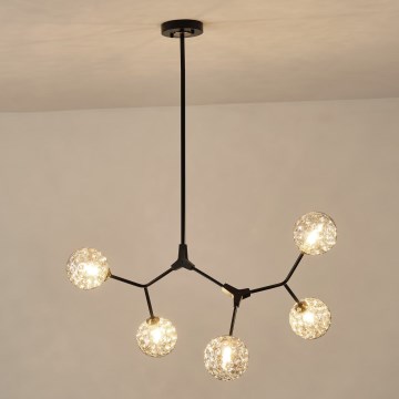 Pendelkrona 5xG9/15W/230V grå