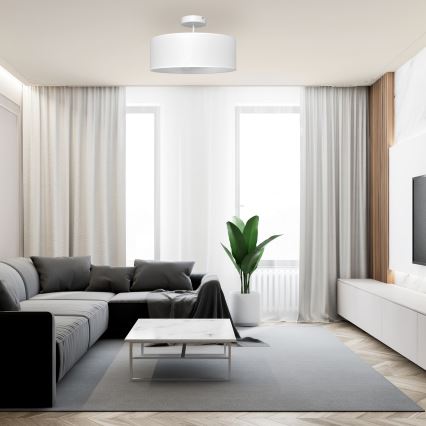 Pendelkrona ALBA 3xE27/15W/230V vit