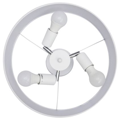 Pendelkrona ALBA 3xE27/15W/230V vit