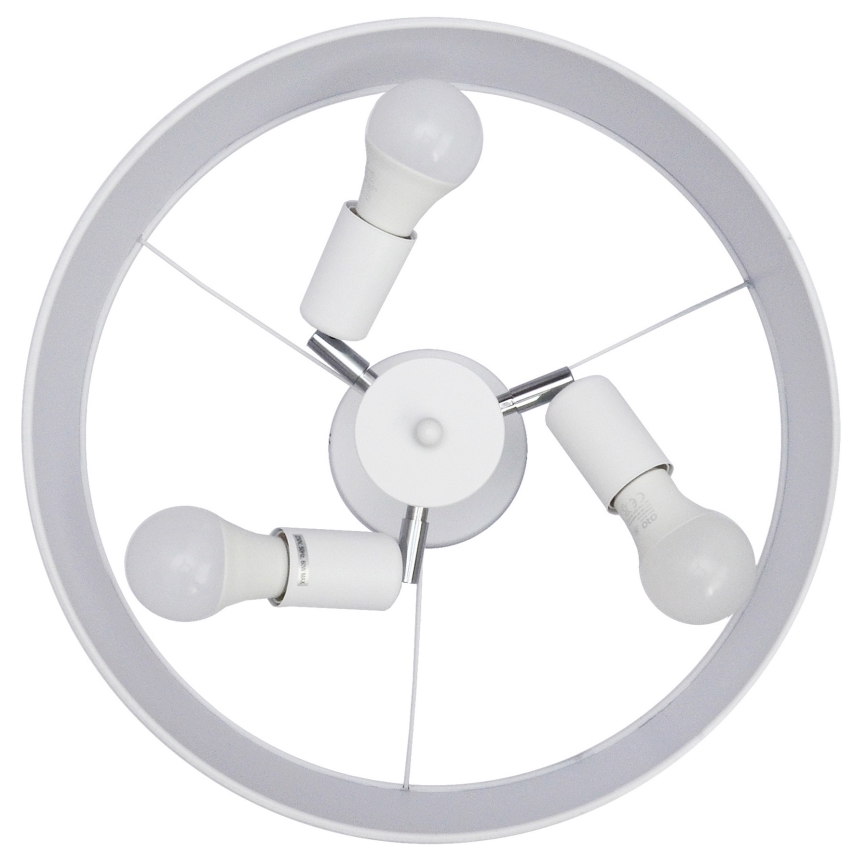 Pendelkrona ALBA 3xE27/15W/230V vit