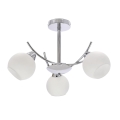 Pendelkrona AMOS 3xE27/40W/230V skinande krom