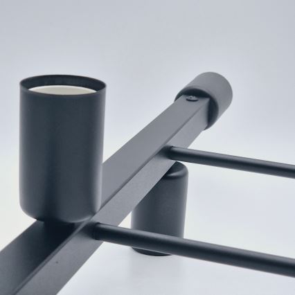 Pendelkrona ASTRID 6xE27/60W/230V svart