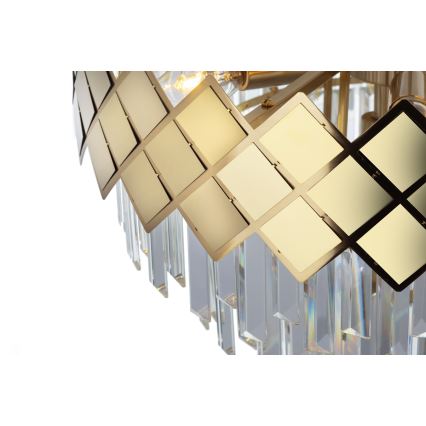 Pendelkrona CARISMA 9xE14/40W/230V guld
