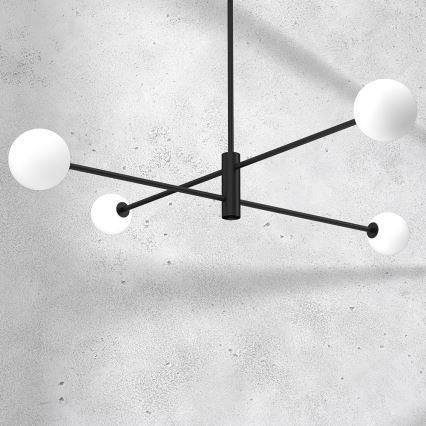 Pendelkrona DORI 4xG9/25W/230V svart