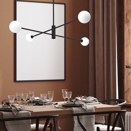 Pendelkrona DORI 4xG9/25W/230V svart