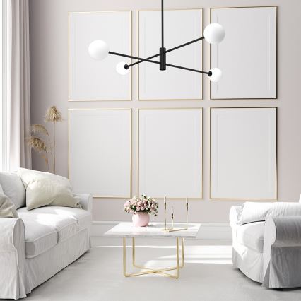 Pendelkrona DORI 4xG9/25W/230V svart