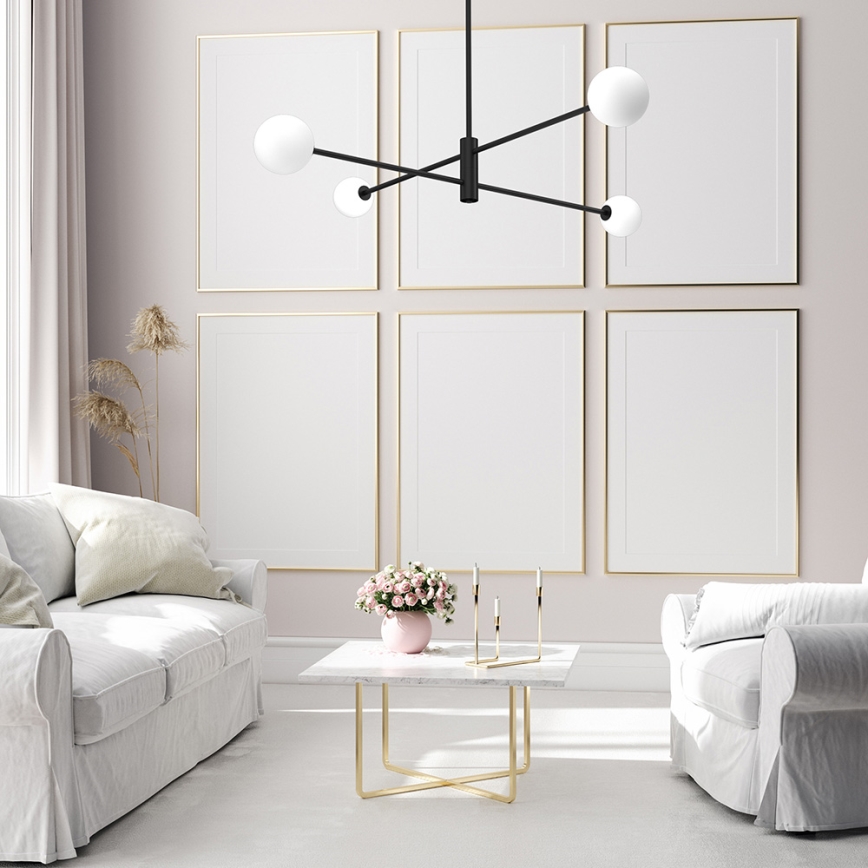 Pendelkrona DORI 4xG9/25W/230V svart