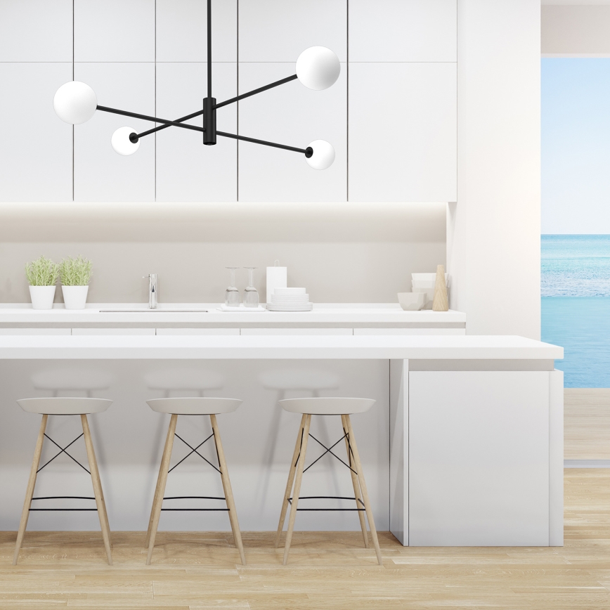 Pendelkrona DORI 4xG9/25W/230V svart