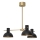 Pendelkrona ESTATE MINI 3xE27/15W/230V svart